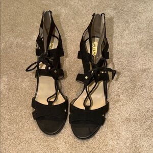 Sam Edelman Black Strappy Heels
